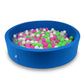 Piscine à Balles 130x30cm bleue avec balles 600pcs (céladon, rose, blanc, transparent)
