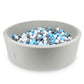 Piscine à Balles 130x40cm gris clair avec balles 700pcs (bleu clair, blanc, gris)