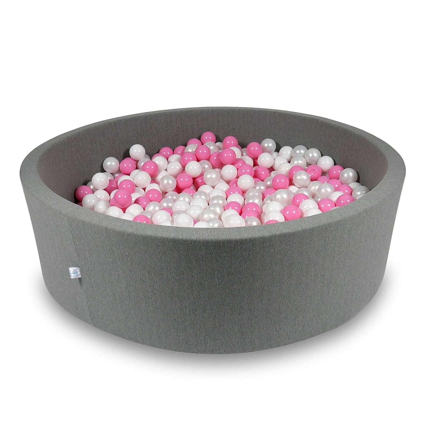 Piscine à Balles 130x40cm grise avec balles 700pcs (blanc, perle, rose poudre)