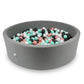 Piscine à Balles 130x40cm grise avec balles 700pcs (blanc, or rose, menthe claire, graphite)