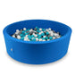 Piscine à Balles 130x40cm bleue avec balles 700pcs (blanc, gris, turquoise)