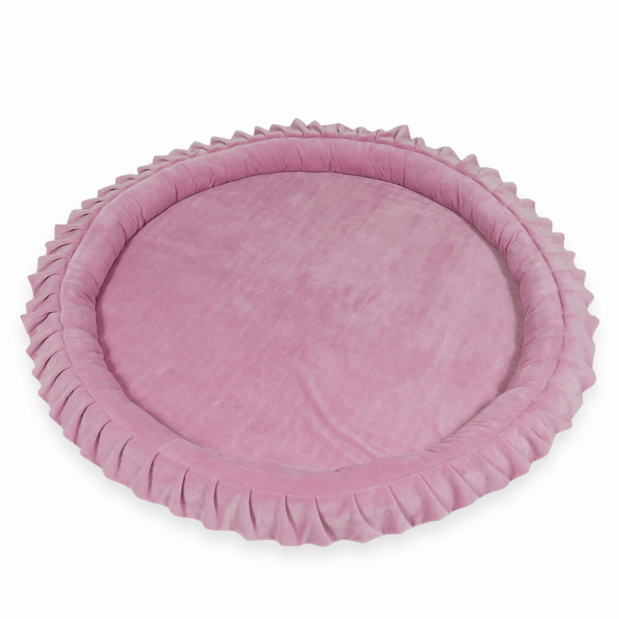 Tapis de jeu nid 120cm pour bébé, Velvet Soft rose