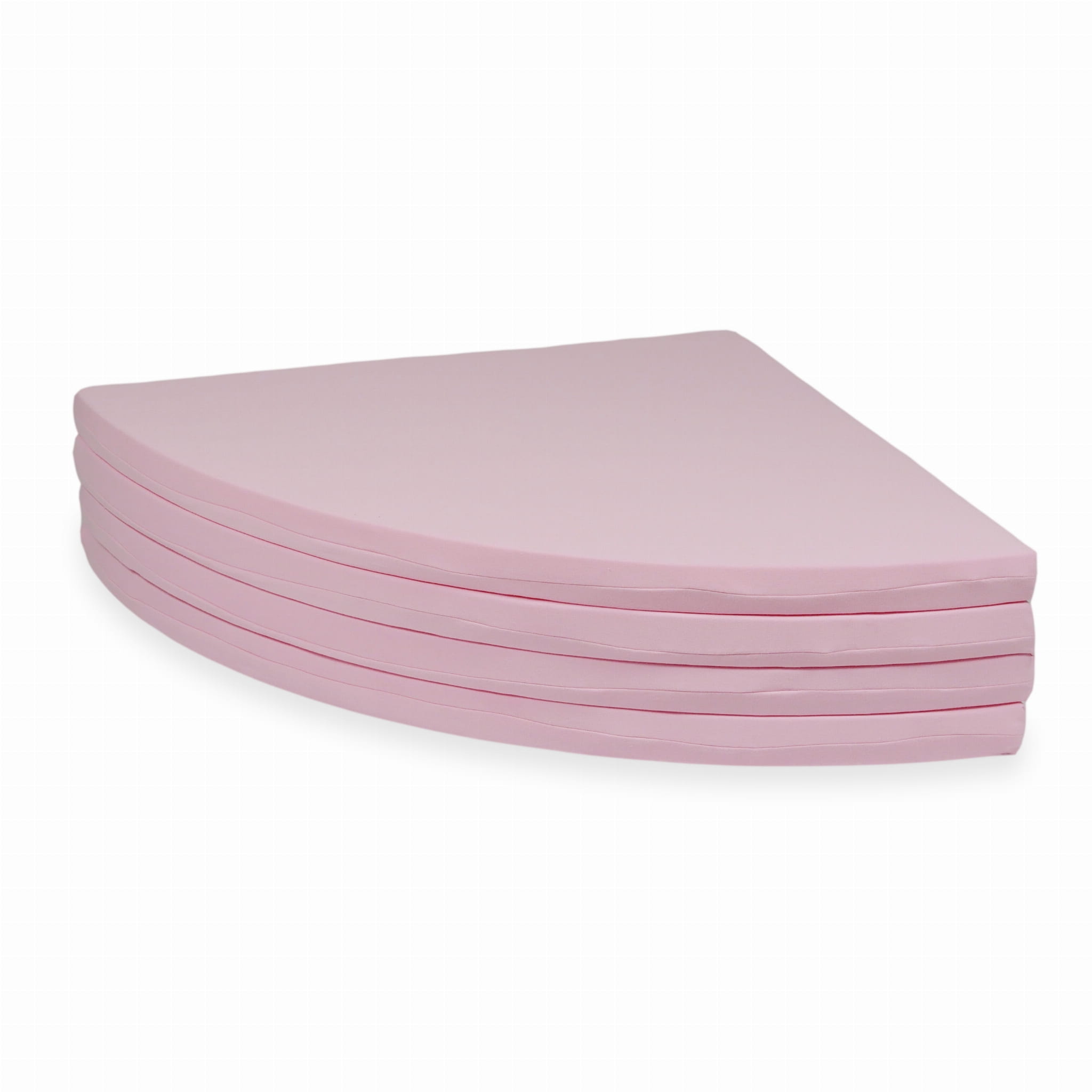 Tapis de jeu 160cm pour bébé, rond pliable, Rose poudré
