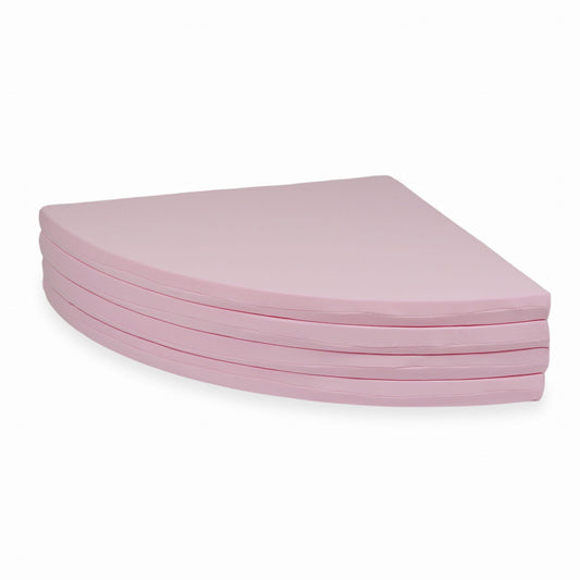 Tapis de jeu 160cm pour bébé, rond pliable, Rose poudré