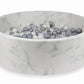Piscine à Balles 130x40 marbre avec balles 700 pcs (perle, transparent, argent)