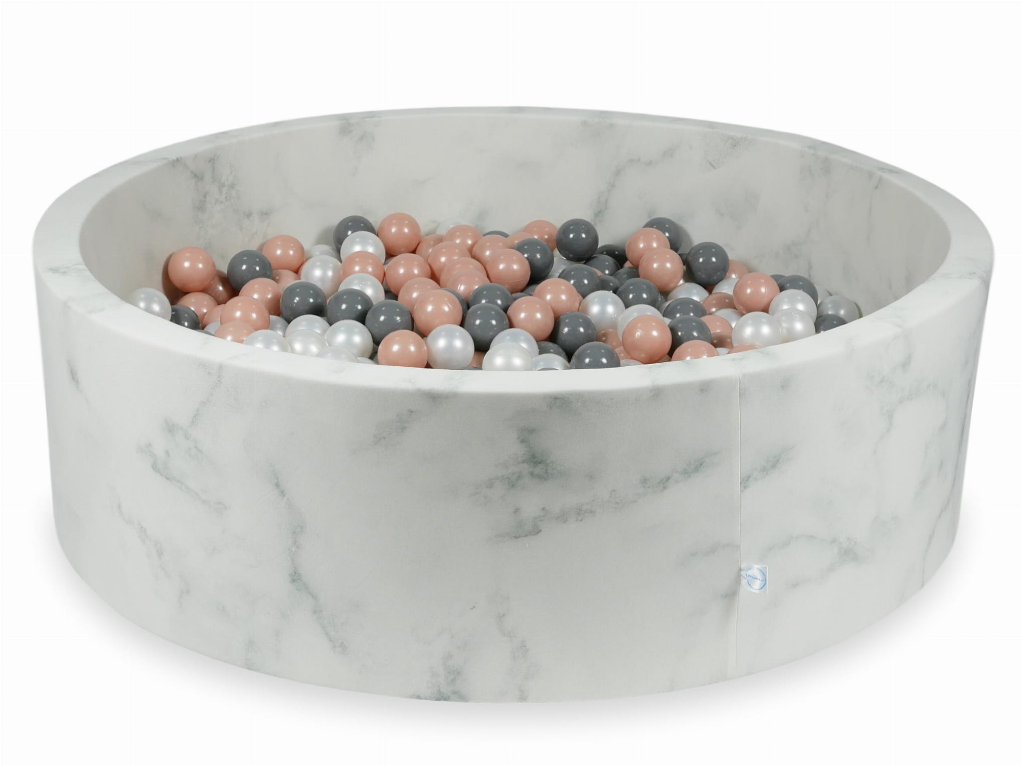 Piscine à Balles 130x40 marbre avec balles 700 pcs (or rose, gris, perle)