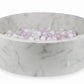 Piscine à Balles 130x40 marbre avec balles 700 pcs (rose clair perlé, blanc, transparent, perle)