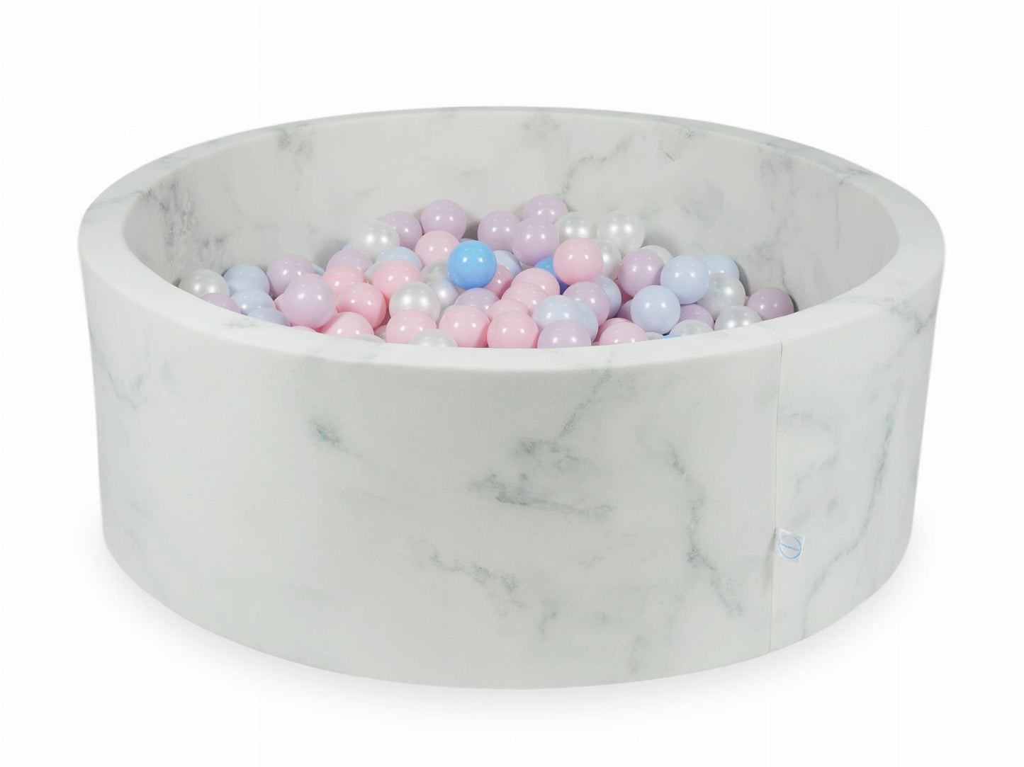 Piscine à Balles 110x40 marbre avec balles 500 pcs (rose clair, rose clair perle, bleu clair perle, bleu clair, perle)