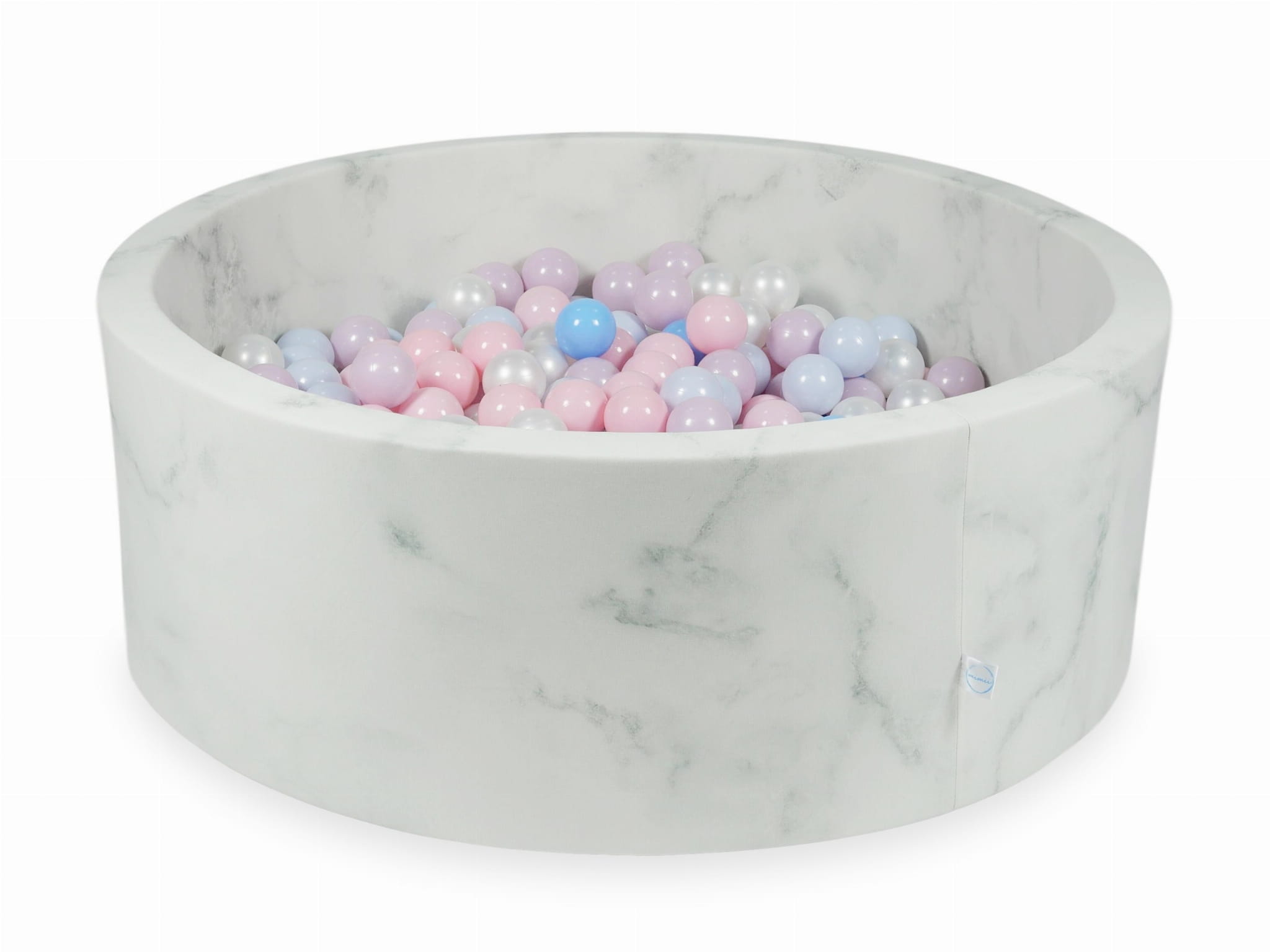 Piscine à Balles 110x40 marbre avec balles 500 pcs (rose clair, rose clair perle, bleu clair perle, bleu clair, perle)