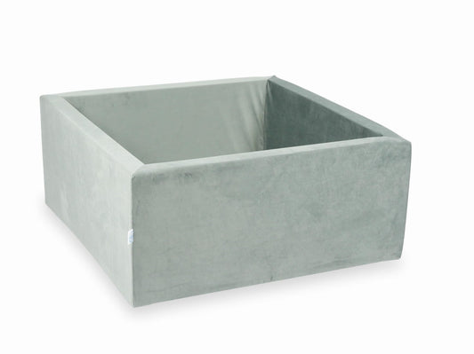 Piscine à Balles 90x90x40 Velvet grise sans balles