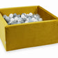Piscine à Balles 90x90x40 Velvet or avec balles 400 pcs (blanc, gris, transparent)