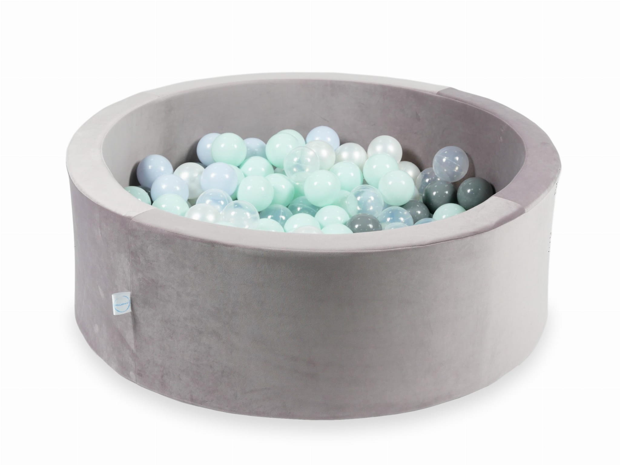 Piscine à Balles 90x30 Velvet lilac avec balles 200 pcs (menthe clair, bleu clair, perle clair, gris, transparent, perle)