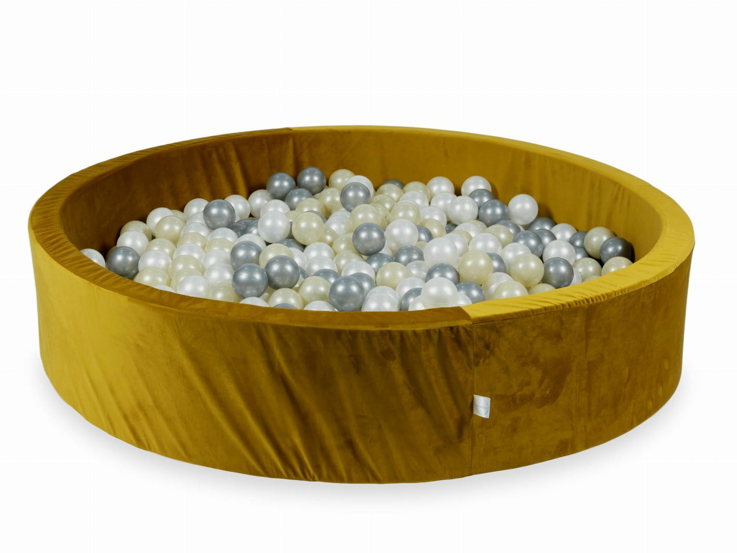 Piscine à Balles 130x30 Velvet or avec balles 600 pcs (or clair, argent, perle)