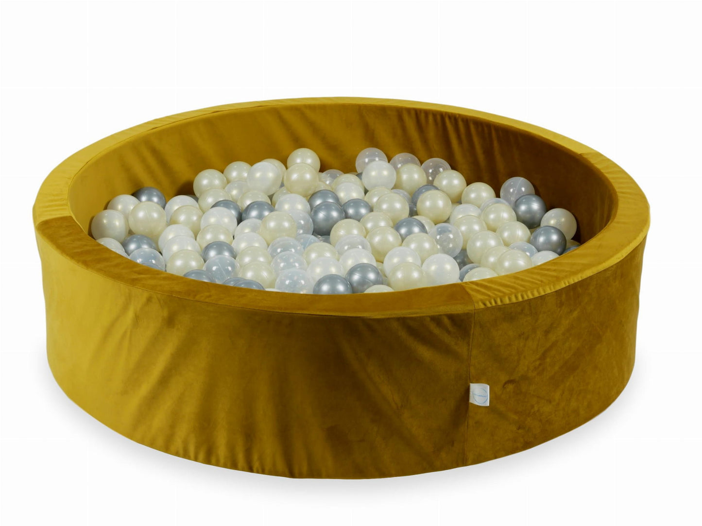 Piscine à Balles 110x30 Velvet or avec balles 400 pcs (argent, iridescent, or clair, transparent)