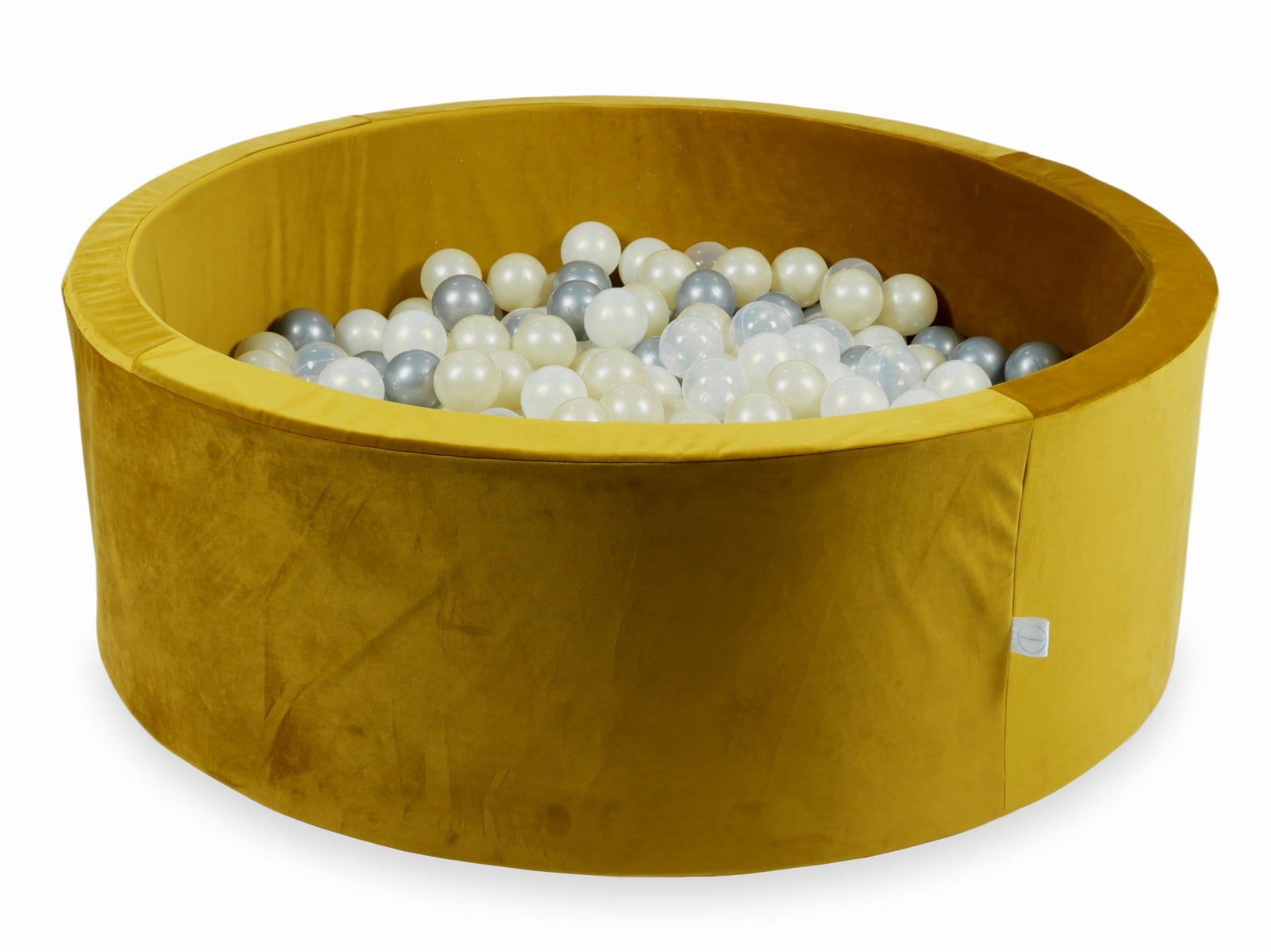 Piscine à Balles 110x40 Velvet or avec balles 500 pcs (argent, iridescent, or clair, transparent)