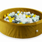 Piscine à Balles 110x30 Velvet or avec balles 400 pcs (jaune, menthe claire, graphite métallique, blanc, perle)