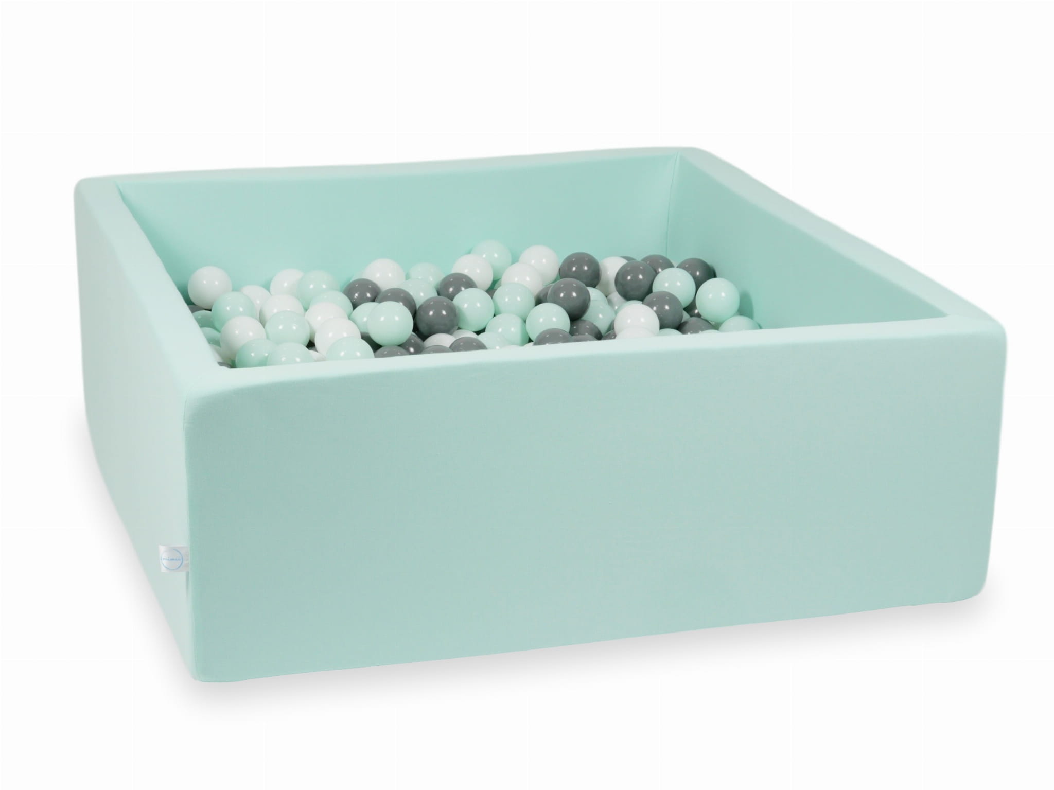 Piscine à Balles 110x110x40 menthe avec balles 600 pcs (blanc, gris, menthe claire)
