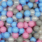 Balles de jeu ø7cm 50 pièces perle, gris, bleu clair, rose poudré