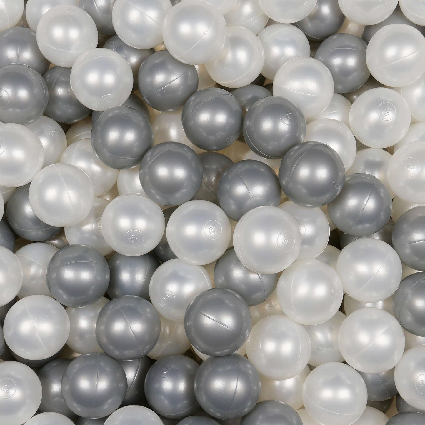 Balles de jeu ø7cm 50 pièces perle, argenté