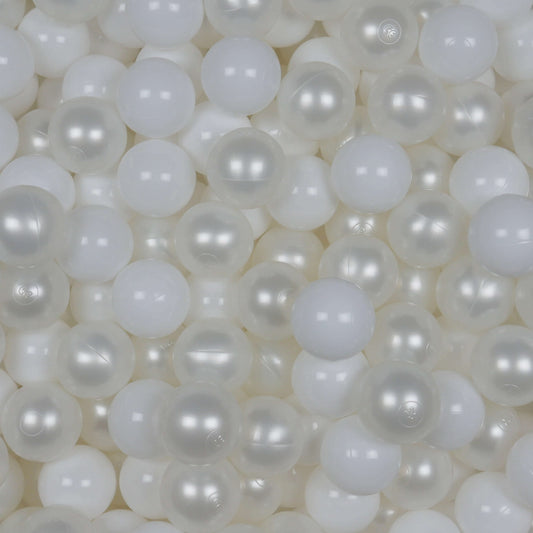 Balles de jeu ø7cm 50 pièces blanc, perle