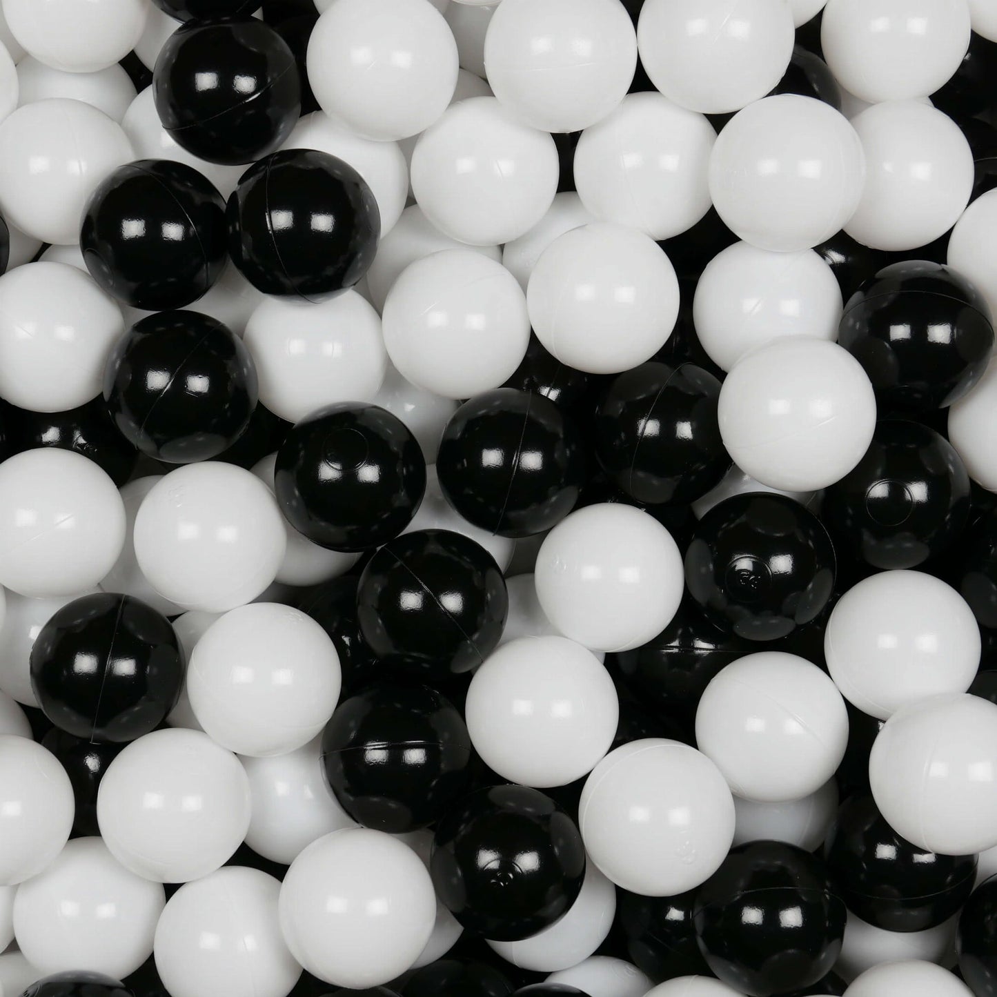 Balles de jeu ø7cm 50 pièces blanc, noir
