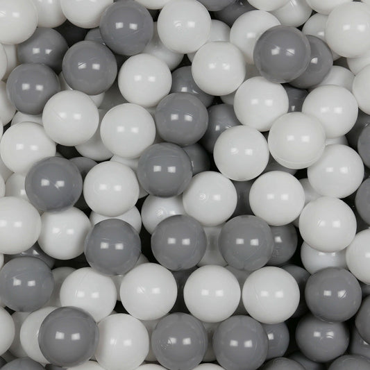 Balles de jeu ø7cm 50 pièces blanc, gris