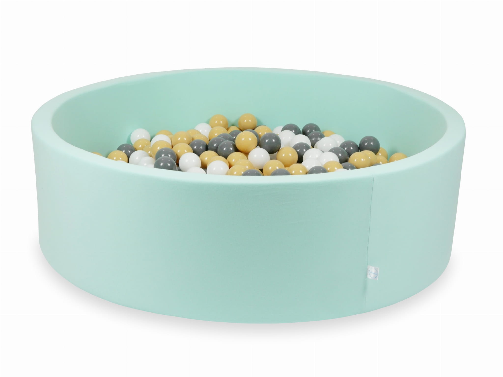 Piscine à Balles 130x40 menthe avec balles 700 pièces (beige, gris, blanc)