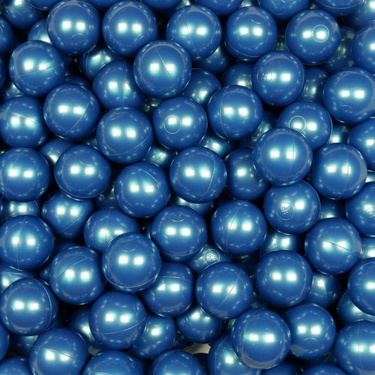 Balles de jeu ø7cm 100 pièces bleue métallique