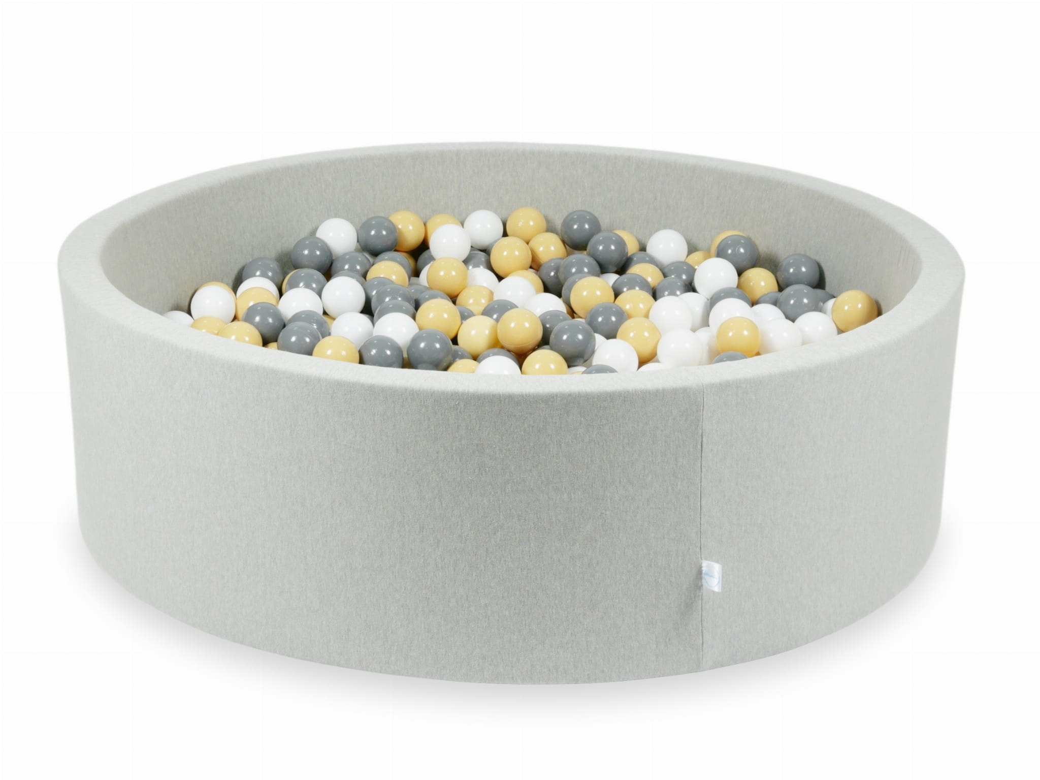 Piscine à Balles 130x40 gris clair avec balles 700 pièces (beige, gris, blanc)