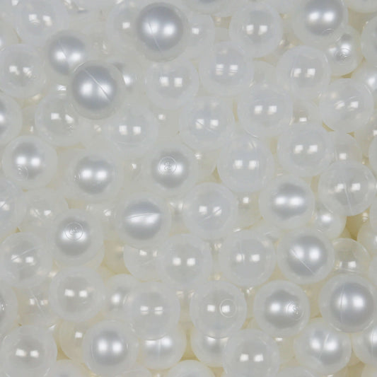 Balles de jeu ø7cm 150 pièces perle, transparent
