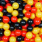 Balles de jeu ø7cm 150 pièces jaune, rouge, noir