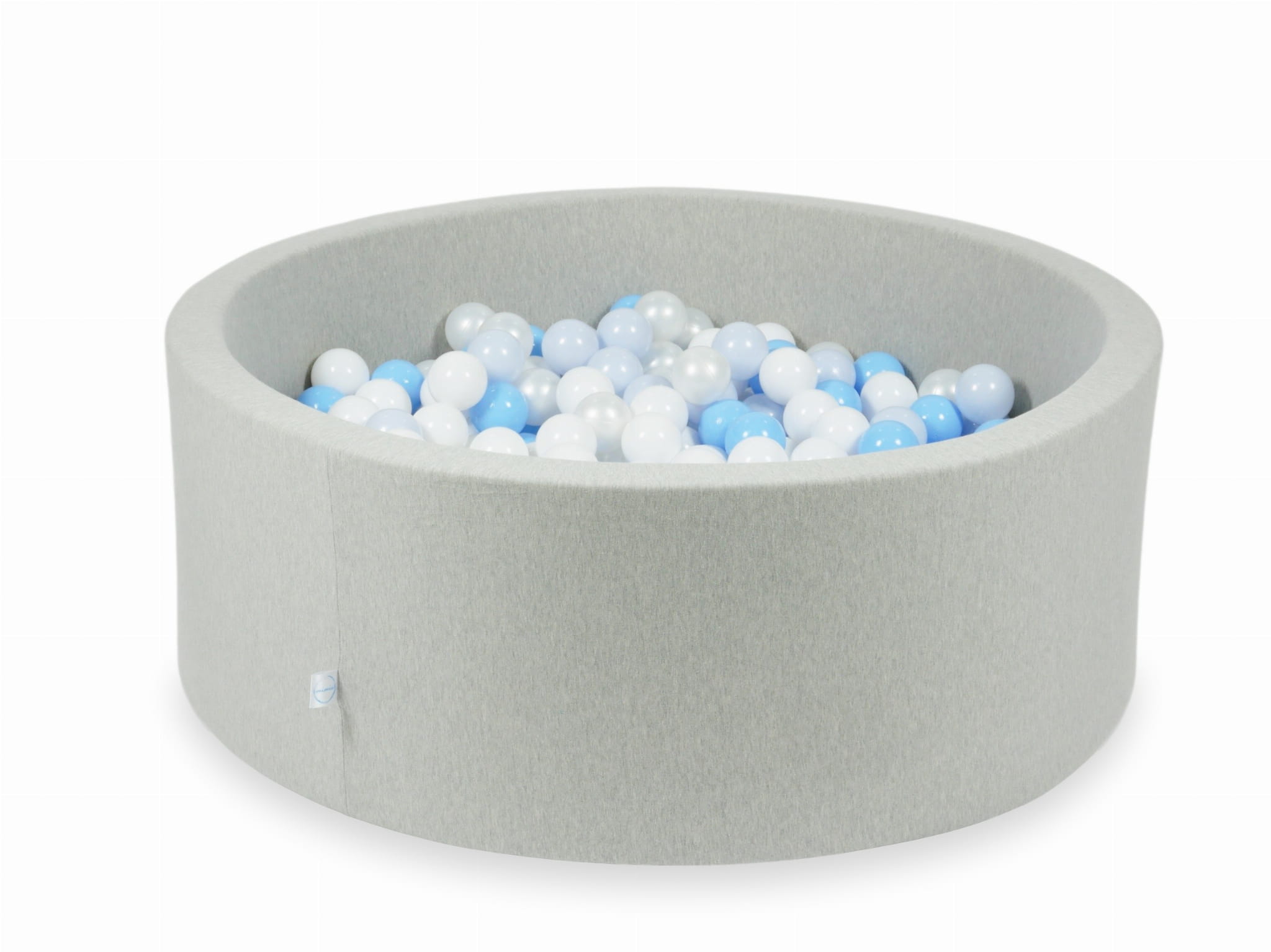 Piscine à Balles 110x40 gris clair avec balles 500 pcs (blanc, perle, bleu clair, bleu clair perle)