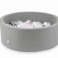 Piscine à Balles 110x40 grise avec balles 500 pcs (transparent, blanc, gris, rose clair)