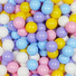 Balles de jeu ø7cm 200 pièces blanc, bruyère, rose poudre, jaune, bleu clair