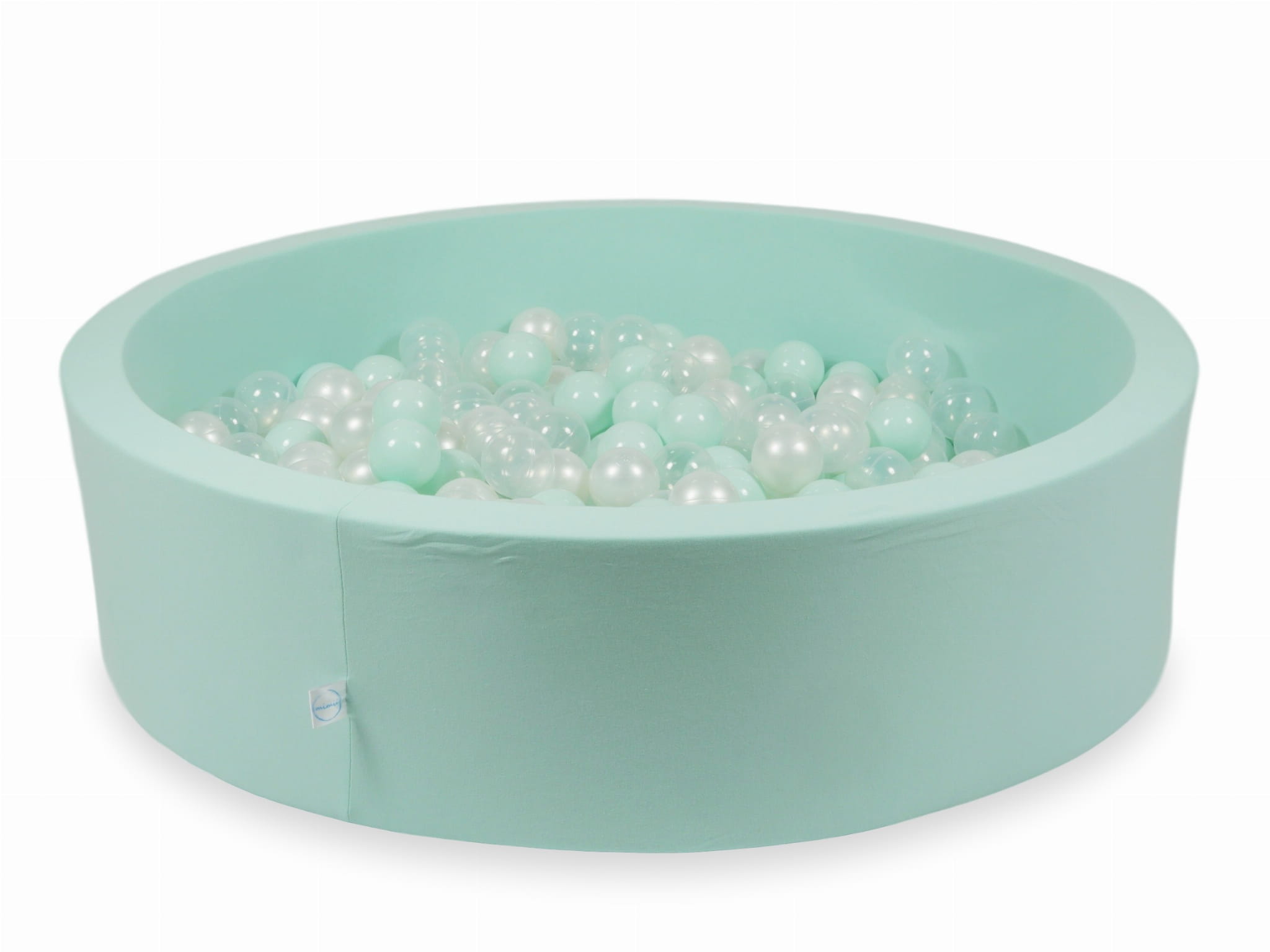 Piscine à Balles 110x30 menthe avec balles 400 pcs (transparent, perles, menthe clair)