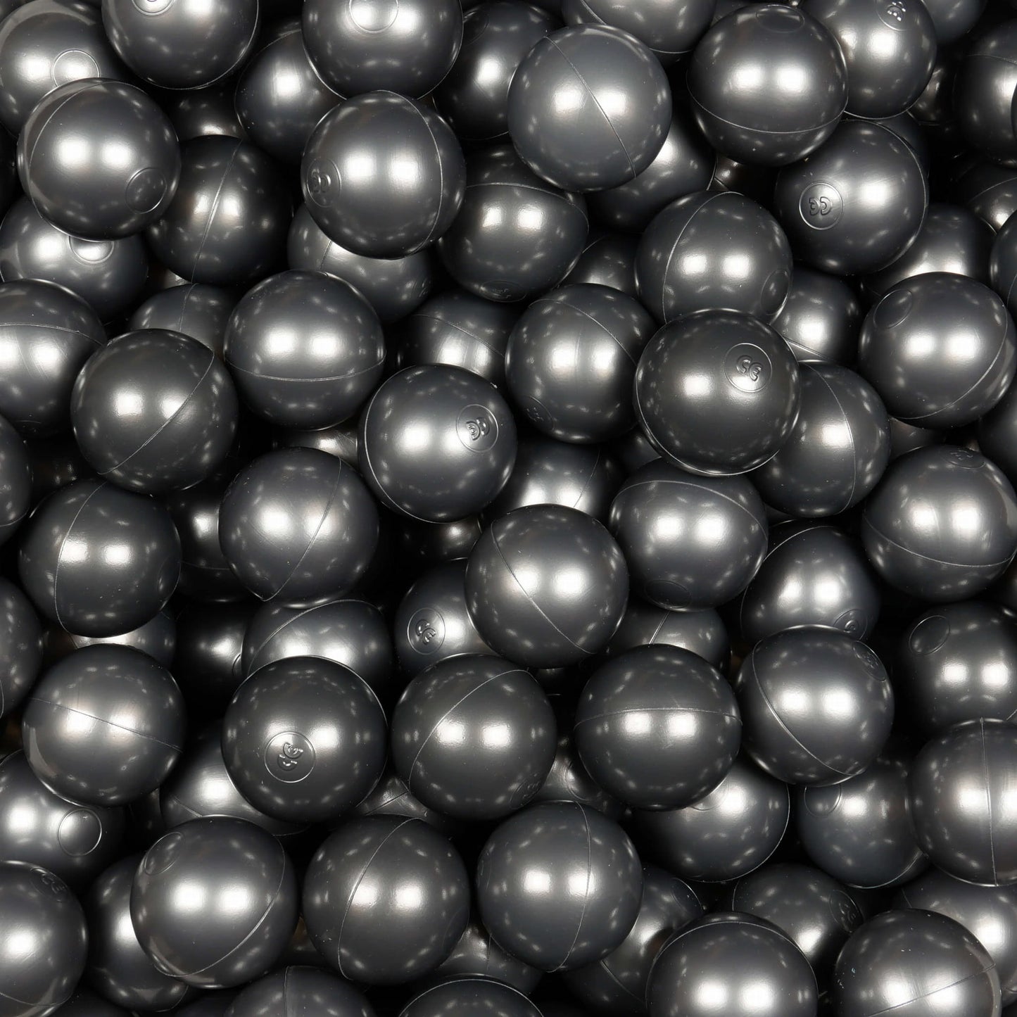 Balles de jeu ø7cm 25 pièces graphite métallique
