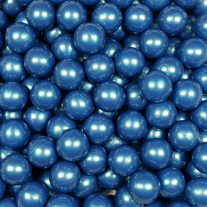 Balles de jeu ø7cm 25 pièces bleue métallique