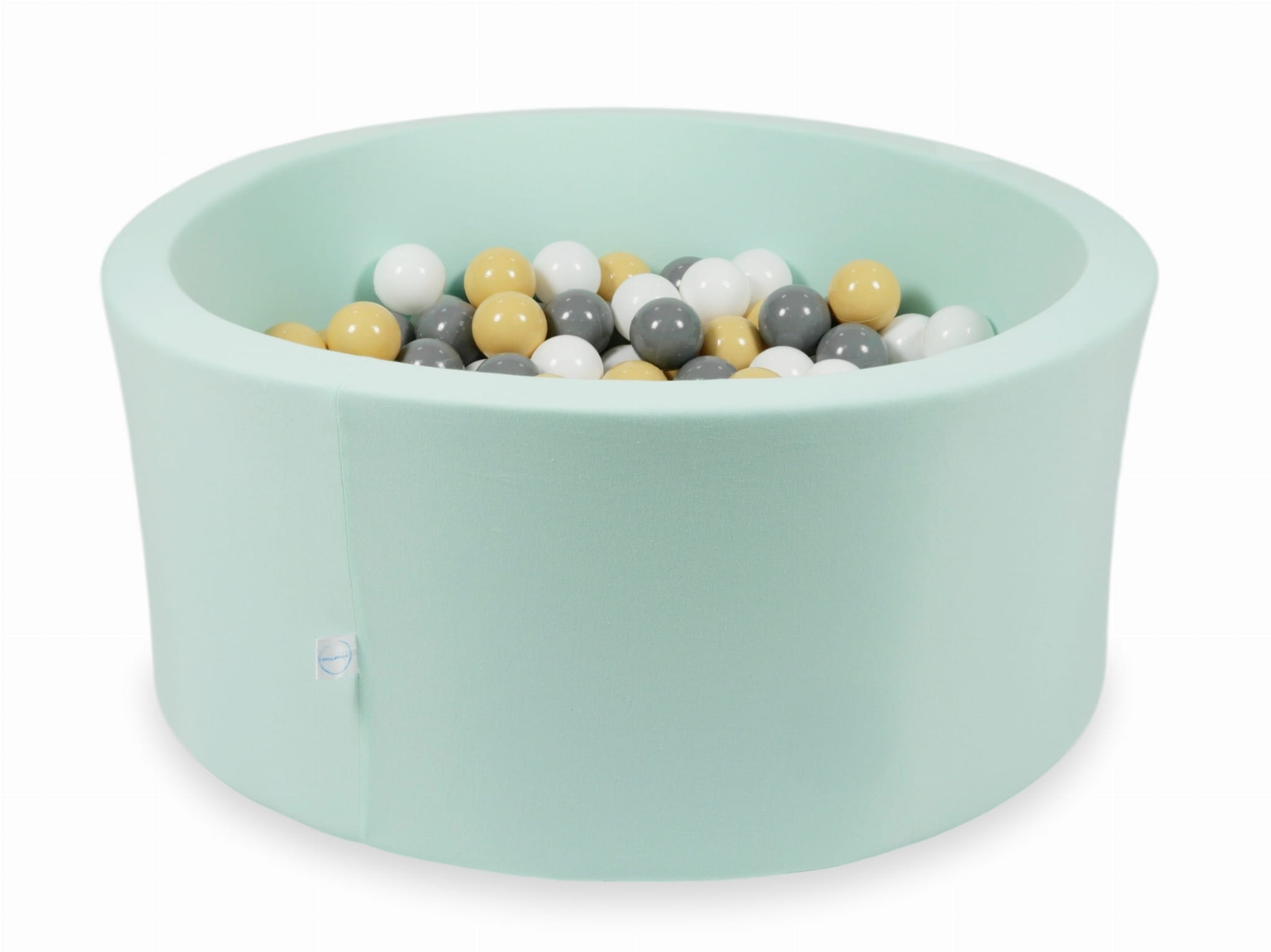 Piscine à Balles 90x40 menthe avec balles 300 pcs (beige, gris, blanc)