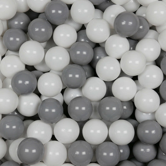 Balles de jeu ø7cm 25 pièces blanc, gris