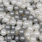 Balles de jeu ø7cm 25 pièces perle, argenté