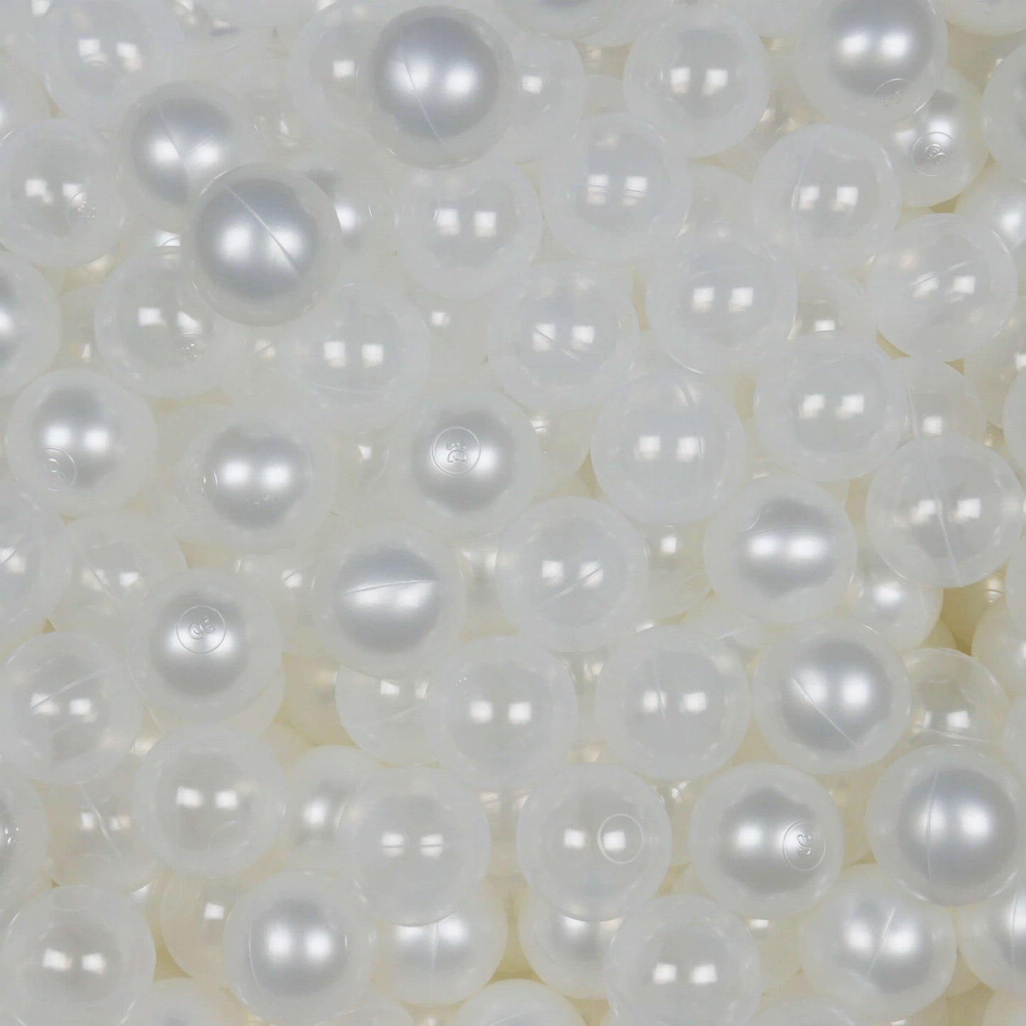 Balles de jeu ø7cm 25 pièces perle, transparent