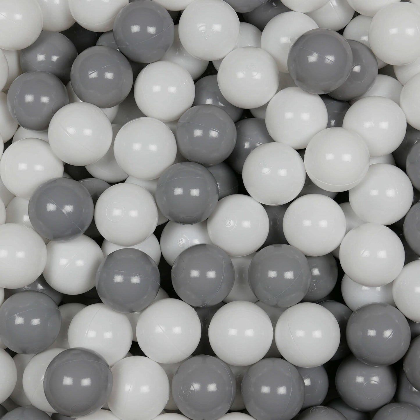 Balles de jeu ø7cm 300 pièces blanc, gris
