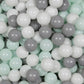 Balles de jeu ø7cm 300 pièces blanc, gris, menthe clair