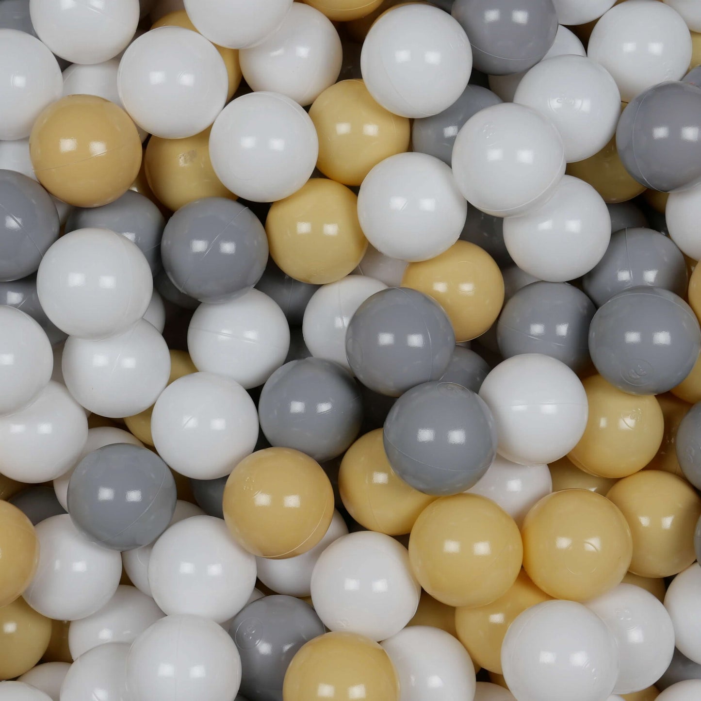 Balles de jeu ø7cm 400 pièces blanc, gris, beige
