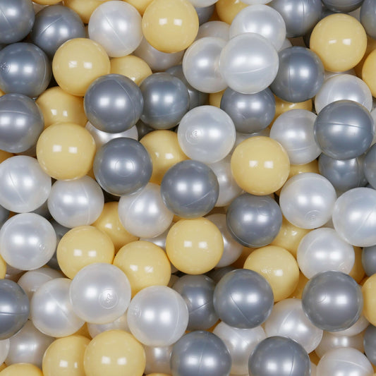 Balles de jeu ø7cm 400 pièces perle, argent, beige
