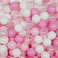 Balles de jeu ø7cm 500 pièces blanc, transparent, rose clair, rose poudré