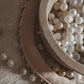 Piscine à Balles 90x40 Velvet Soft canyon clay avec balles 300 pcs  (transparent, blanc, perle, argent, or clair)