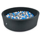 Piscine à Balles 130x40cm graphite avec balles 700pcs (bleu, blanc, gris)