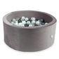 Piscine à Balles 90x40 Velvet lilac avec balles 300 pcs (perle, gris, blanc, transparent, graphite métallique)