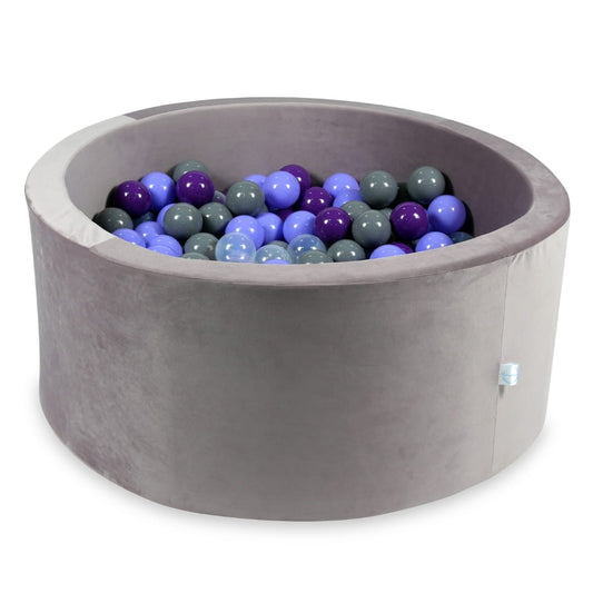 Piscine à Balles 90x40 Velvet lilac avec balles 300 pcs (transparent, bruyère, violet, gris)